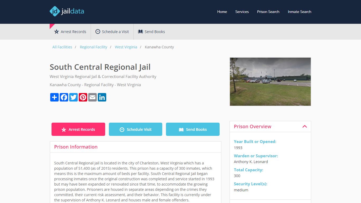 South Central Regional Jail Inmate Search and Prisoner Info ...